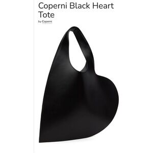 Coperni Heart-Shaped Black Tote